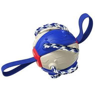 Detailed information about the product Rebound Frisbee Ball Interactive Training Ball Molar Ball Tug-of-war Toy Multifunctional Outdoor Football Dog Toy (Blue)