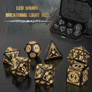 Detailed information about the product Rechargable Dice Set, Light Up Dice, 7PCS Glowing LED Dice Electronic Dices, D&D Polyhedral Dice Set for RPG Role Playing Table Game