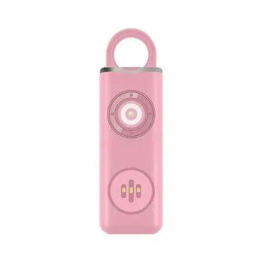 Rechargable Personal Safety Alarm for Women Night Running Runners Strobe Lights Flashing Gift TypeC Power COL Pink