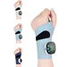 Rechargeable Adjustable Electric Wrist Massager, Cordless Hand Heating Pad with 8 Modes Wearable Hand Heating Pad for Daily & Sports (Blue). Available at Crazy Sales for $34.95
