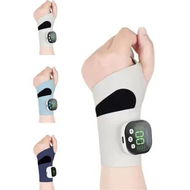 Detailed information about the product Rechargeable Adjustable Electric Wrist Massager, Cordless Hand Heating Pad with 8 Modes Wearable Hand Heating Pad for Daily & Sports (White)