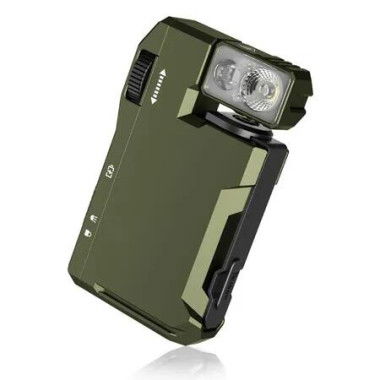 Rechargeable EDC Flashlight,Powerful RGB Flashights,400 Lumens Portable Flat Mini Flashlights,IP68 Waterproof Multi-Mode Magnetic Small Keychain Flashlight