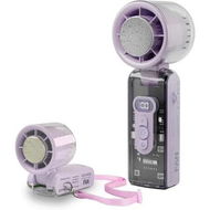 Detailed information about the product Rechargeable Handheld Cooling Fan, Foldable Portable Fan with Cold Air Touch Plate and Flashlight, Mini Personal fan for Travel Outdoor (Purple)