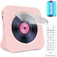 Detailed information about the product Rechargeable Kpop Music Player with HiFi Speaker, Remote, LCD Display, Sleep Timer, Headphone Jack, Supports Multiple Media Formats (Pink)