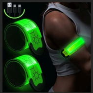 Detailed information about the product Rechargeable LED Armband for Runners and Walkers - High Visibility Reflective Running Gear with Adjustable Light Up Bands for Enhanced Nighttime Safety (Green, 2 Pack)