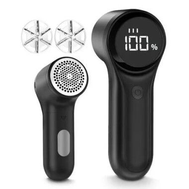 Rechargeable Lint Remover,Bobble Remover for Clothes,3 Speeds Adjustable Fabric Shaver,LED Display Bobble Remover,Lint Shaver for Various Fabrics,Black