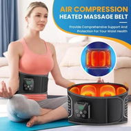 Detailed information about the product Rechargeable Lumbar Support Waist Massager with Vibration Airbag Heat Air Compression Lower, Back Massage Belt