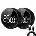 Rechargeable Magnetic Kitchen Timer,Building 800mAh Battery Large Display Digital Countdown Countup Timer,3 Preset 5/15/25 Mins Loud Alarm 2PCS. Available at Crazy Sales for $19.99