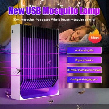 Rechargeable Mosquito Killer Lamp Household Electric Shock Insect Killer Lamp Indoor Automatic Mosquito Trap Summer Flycatcher