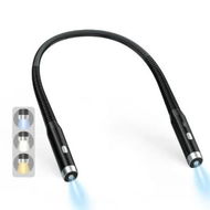 Detailed information about the product Rechargeable Neck Light LED Reading Book Bed Adjustable Brightness Flexible Silicone Comfortable Knitting Camping 3 Levels