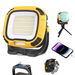 Rechargeable Waterproof Folding Portable Flood Lights with Light Modes, Emergency Work Light for Camping Car Repairing(Yellow). Available at Crazy Sales for $29.95