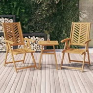 Detailed information about the product Reclining Garden Chairs 2 pcs Solid Wood Acacia