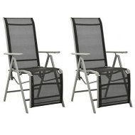 Detailed information about the product Reclining Garden Chairs 2 Pcs Textilene And Aluminium Silver