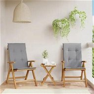Detailed information about the product Reclining Garden Chairs with Cushions 2 pcs Solid Wood Teak