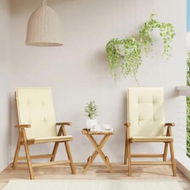 Detailed information about the product Reclining Garden Chairs with Cushions 2 pcs Solid Wood Teak