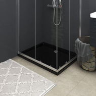 Detailed information about the product Rectangular ABS Shower Base Tray Black 70x90 Cm