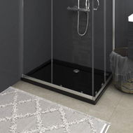 Detailed information about the product Rectangular ABS Shower Base Tray Black 80x110 Cm