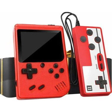 Red 2 Players -Handheld Retro Video Game Console,400 Handheld Classic Games, 3 inch LCD Screen and Additional Controller,Support for Connecting TV