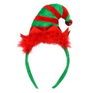 Detailed information about the product Red and Green Striped Headband Ideal For Christmas Parties Dances And Festive Events
