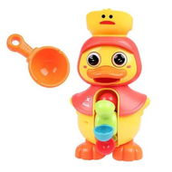 Detailed information about the product Red Bath Toys Set Rotatable Duck Waterwheel and Eyes Strong Sucker Water Scoop Fun Bath Time Accessories