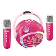 Detailed information about the product Red Bluetooth Dual Microphone Karaoke Speaker Toy Ideal For Home Karaoke Parties And Gatherings