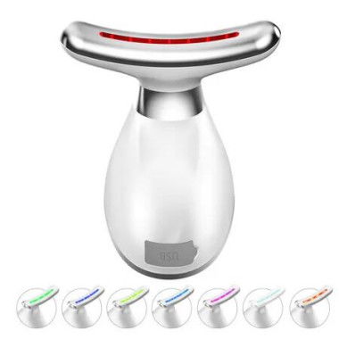 Red Light Massager for Face and Neck, 7 in 1 Face Lifting Device, Thermal and Vibration Technologies for Skin Care, Improve, Firm, Tighten and Smooth