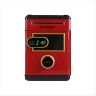 Detailed information about the product Red Touch Screen Password Piggy Bank Kids Large Capacity Mini Safe Battery Operated