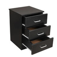 Detailed information about the product Redfern Black Bedside Table