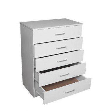 Redfern White 5 Drawer Chest