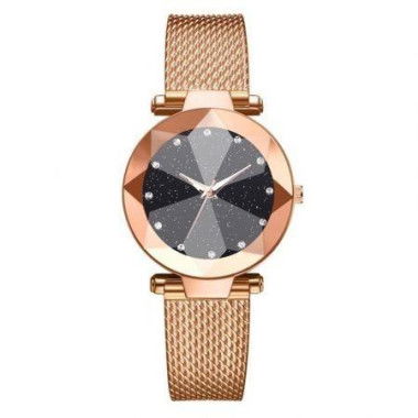 Reebonz Women Starry Sky Bracelet Luxury Geometric Surface Quartz Watch