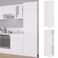 Detailed information about the product Refrigerator Cabinet White 60x57x207 cm Engineered Wood