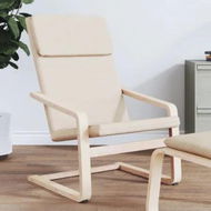 Detailed information about the product Relaxing Chair Cream Fabric