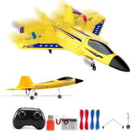 Detailed information about the product Remote Control Airplane Toys 2.4 GHZ Smart 6-axis Gyro Stabilizer RTF RC Jet Aircraft Easy to Fly Outdoor Toy RC Glider for Beginners (Yellow)