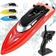 Detailed information about the product Remote Control Boats For Pools And Lakes 10km/h High-Speed Mini Boats Toys For Kids Adults Boys Girls - Red.