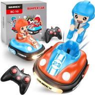 Detailed information about the product Remote Control Bumper Cars for Kids, 2 Player Battle Set with Lights & Music, Christmas Birthday Gift for Boys Girls