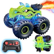 Detailed information about the product Remote Control Car, 2.4 GHz RC 4WD Monster Trucks for Boys Girls with Light and Sound, 2 Batteries,Dino Toys for Kids, Green