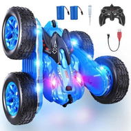 Detailed information about the product Remote Control Car, RC Cars with Strip Lights and Headlight for Boys Girls Age 3 to 12, Blue