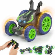 Detailed information about the product Remote Control Car RC Stunt Cars 4WD Toys Birthday Gifts for Kids 6 to 12, Double Sided Driving 360 Degree Rotate Transform Drift RC Cars, Green