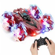 Detailed information about the product Remote Control Car Rechargeable Double Sided Driving Stunt RC Car with LED Lights 2.4Hz All Terrain Electric Toy Cars Gifts for Kids(Red)