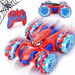 Remote Control Car Spider 2.4Ghz Stunt 360 Degree Rotating Double Sided 4WD RC Off Road Drift Rechargeable Headlights Boys Toy Red Age 3+. Available at Crazy Sales for $29.99