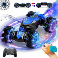 Detailed information about the product Remote Control Car with Cool Light, Spray Drift Hand Controlled Car, 2.4Ghz Rechargeable RC Car, Birthday Gifts for Boys 6-12 (Blue)