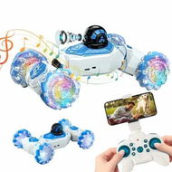 Detailed information about the product Remote Control Car with WiFi Camera 1080P 4WD Car Stunts RC with Flashing Light Music Car Drift 360 Degree Rotation Transform Toy Christmas Gifts