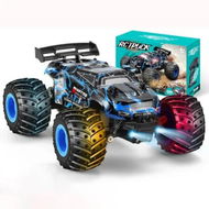 Detailed information about the product Remote Control Car,1/18 Scale Rc Cars,All-Terrain RC Truck with LED Light,2WD,Sturdy PVC Shell,Remote Control Truck for Age3+ (Blue)
