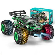 Detailed information about the product Remote Control Car,1/18 Scale Rc Cars,All-Terrain RC Truck with LED Light,2WD,Sturdy PVC Shell,Remote Control Truck for Age3+ (Green)
