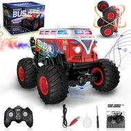 Detailed information about the product Remote Control Car,1:20 RC Monster Truck Toys,2.4GHz All Terrain RC School Bus Truck Stunt Car with Spray,Music,LED Lights for Kids