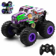 Detailed information about the product Remote Control Car,2.4Ghz All Terrain Monster Truck Toys,RC Truck with Music,3 Lighting Effects 360 Stunt Capable Toy Gifts for Boys