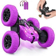 Detailed information about the product Remote Control Car,360 Flips Rotating Stunt RC Cars,Double Sided RC Car with LED Lights,2.4Ghz All Terrain Rechargeable Electric Drift Car Toys for Ages 3+ Birthday Gift (Purple)