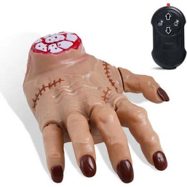 Remote Control Crawling Hands Boys Girls Toys, Spooky Action and Musical Effects, LED Lights, Toys 3 4 5 6 7 8 9 10 11 12 and Up Boys Girls, White