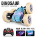 Remote Control Dino Monster Truck, RC Drift Crawler Stunt Off Road Car, Glowing Eyes, Gift for 4+ Years Old Boys Girls (Blue). Available at Crazy Sales for $29.95