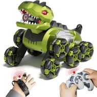 Detailed information about the product Remote Control Dino Monster Truck Toys, 8WD Gesture Sensing Remote Control Stunt Cars for Boys Girls (Green)